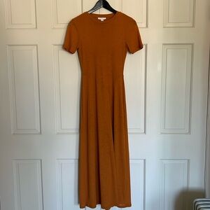 Topshop Short Sleeve Maxi Dress